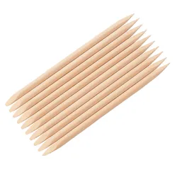 Patyczek drewniany do manicure i pedicure 11,5 cm – dwustronny, ostry i płaski